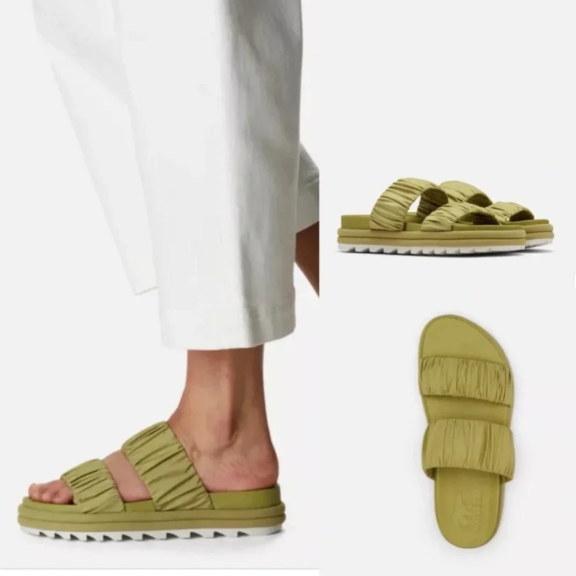 Sorel Multi Strap Lime Green Sandals